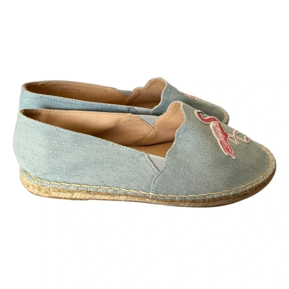 Charlie Paige Blue Flamingo Espadrilles-NWOT Size 7